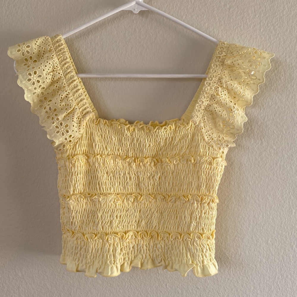 Topshop yellow top